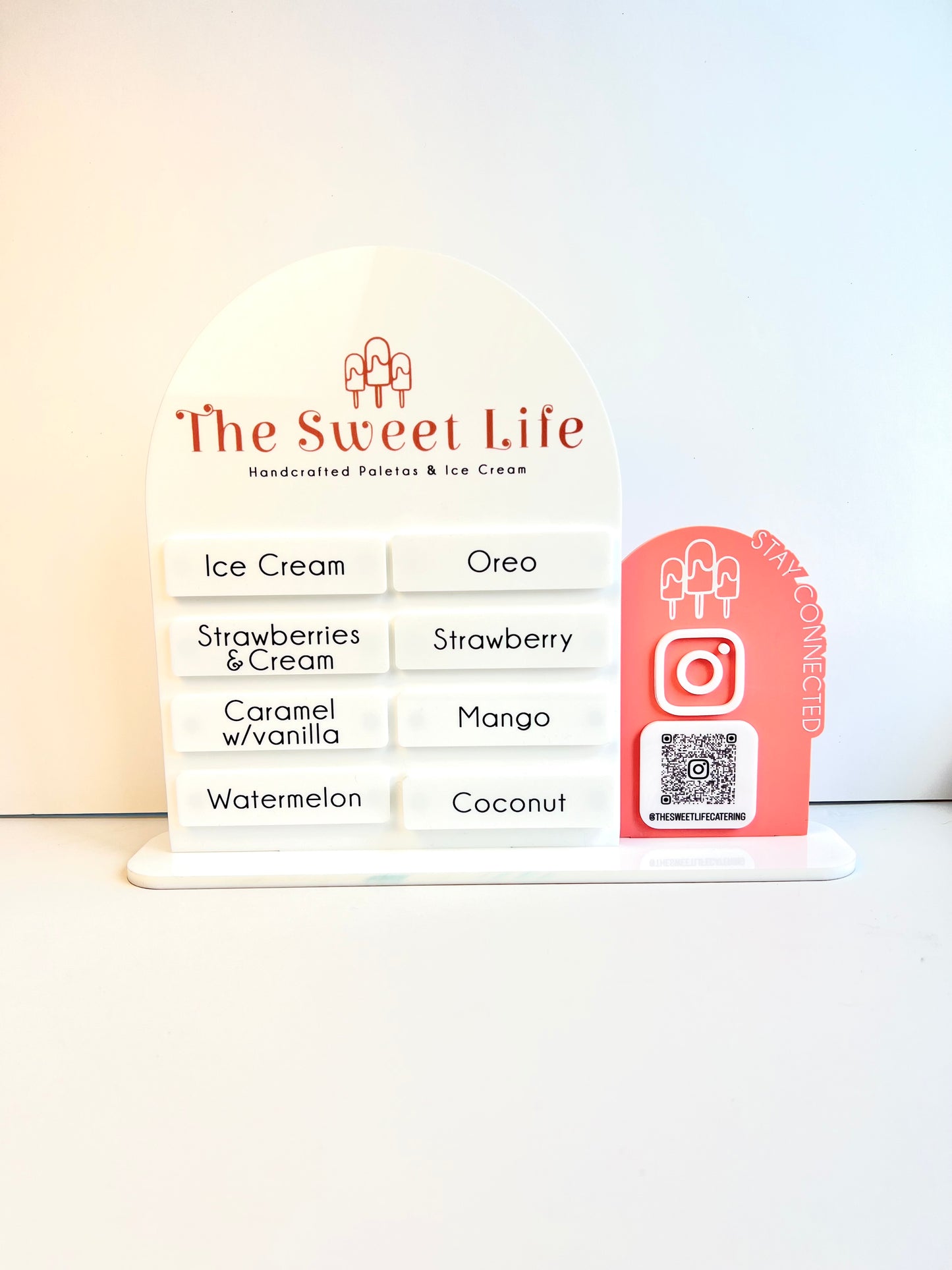 Custom Business Magnetic Menu- The Sweet Life