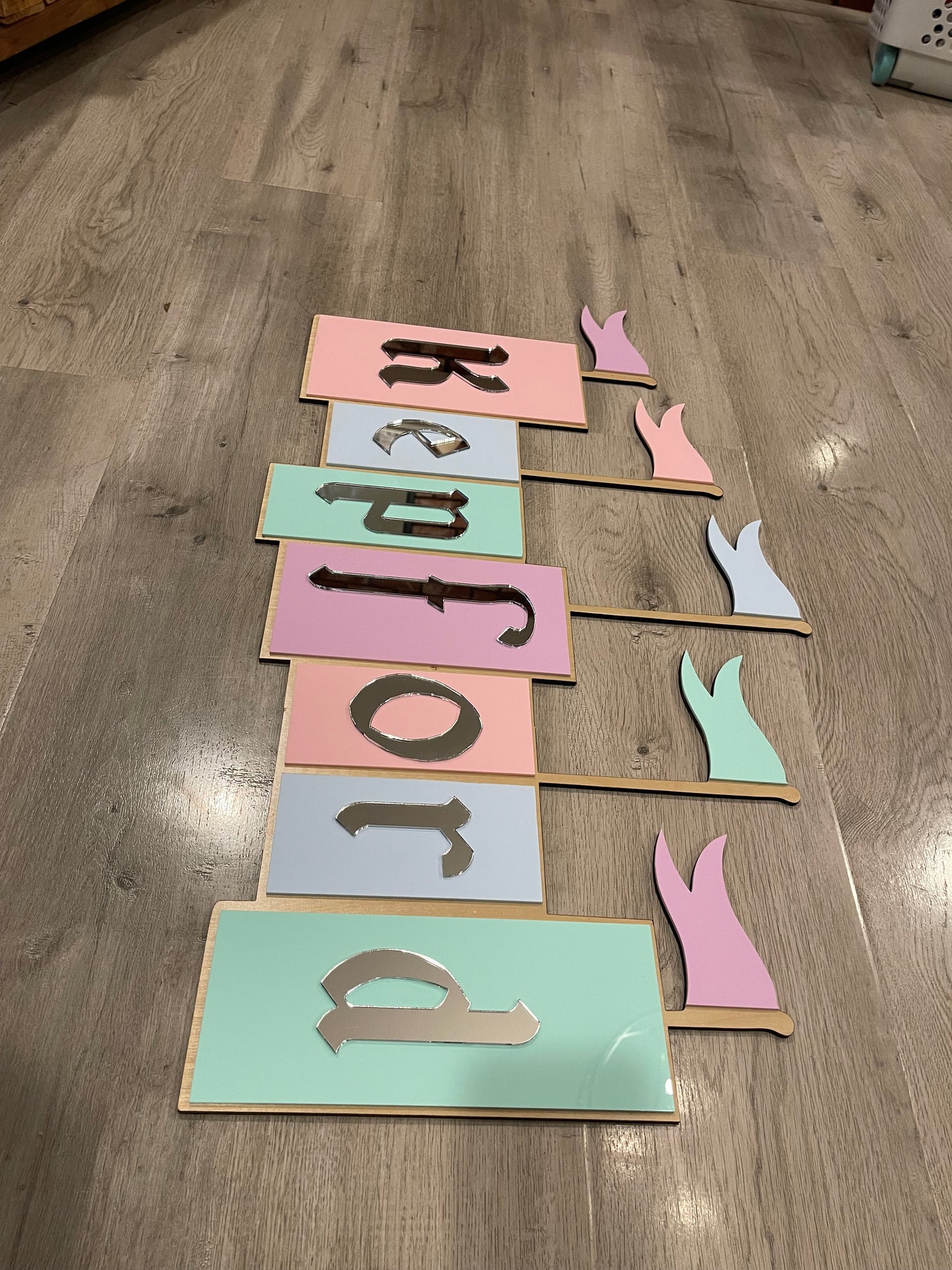 Fantasy themed last name sign