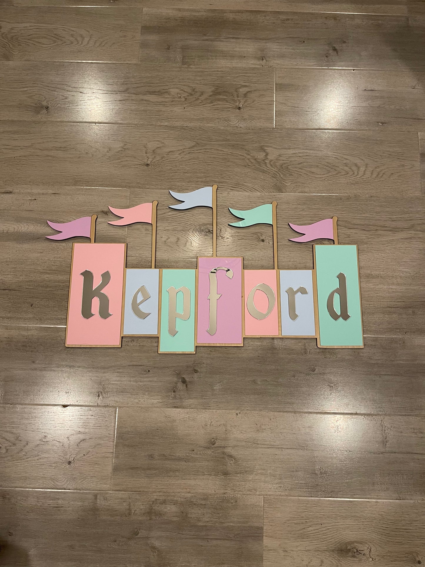 Fantasy themed last name sign