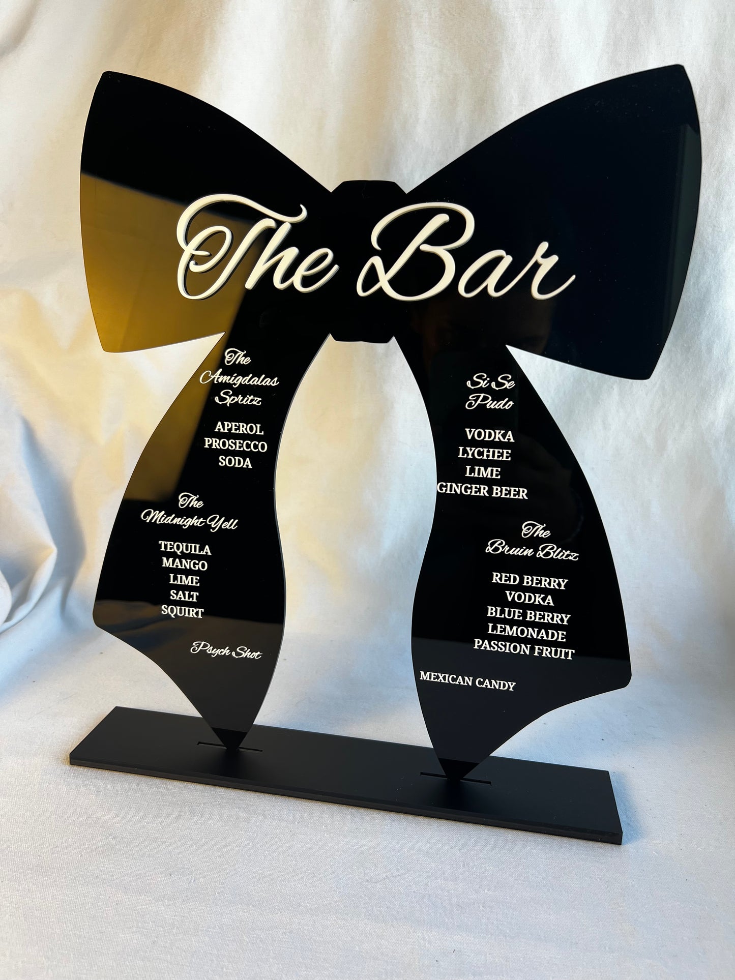 Bow Bar Menu