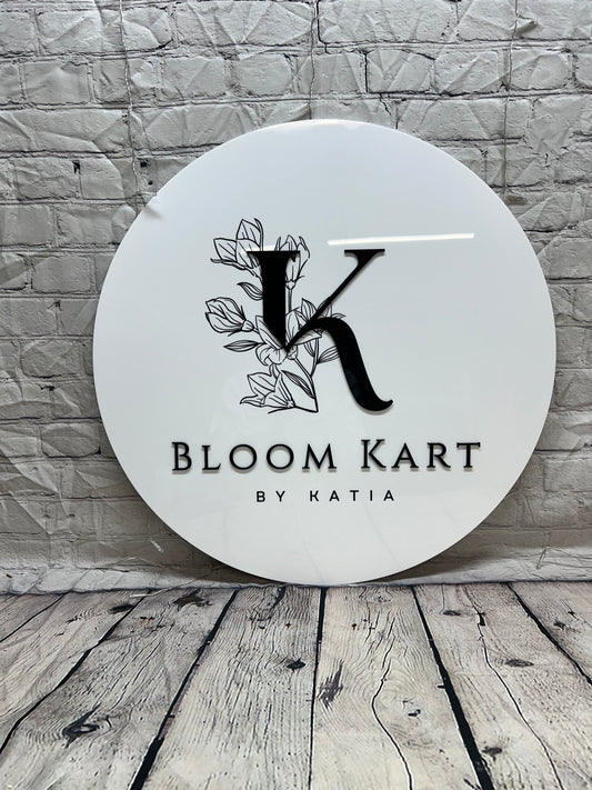 32” Round/Square Simple Business Logo