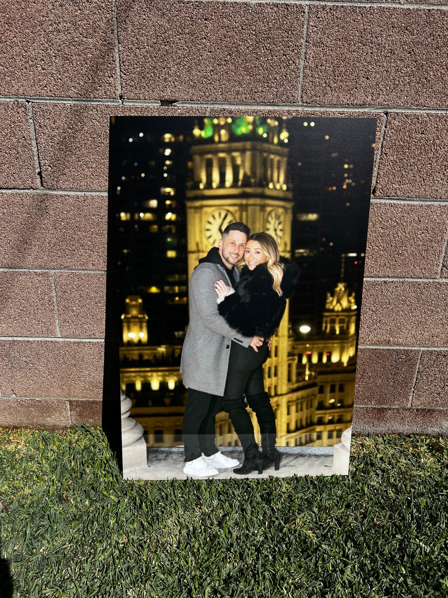 UV Printed Acrylic Photo Sign- Customizable Celebration Sign