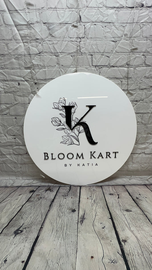 32” Round/Square Simple Business Logo