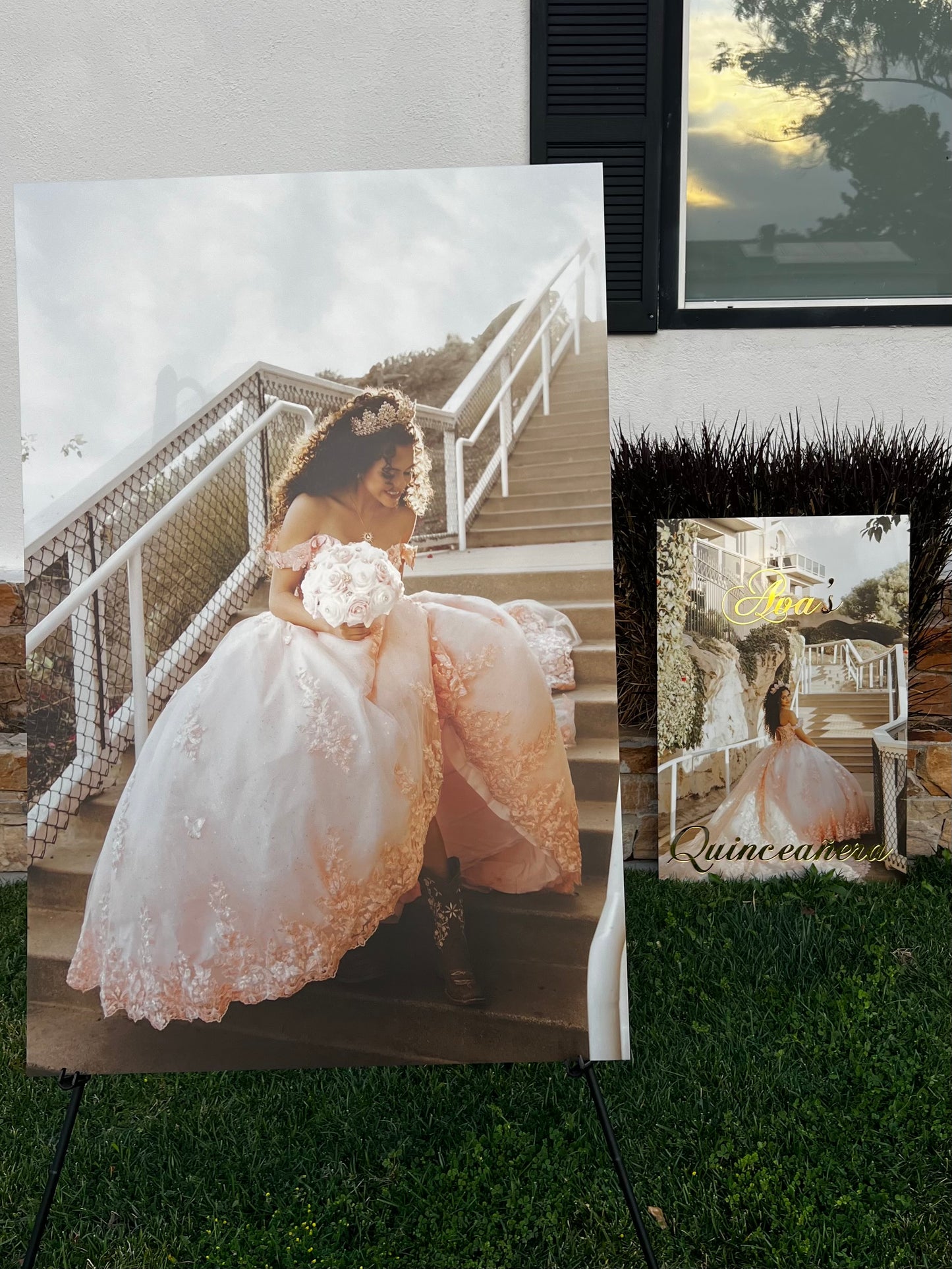 UV Printed Acrylic Photo Sign- Customizable Celebration Sign