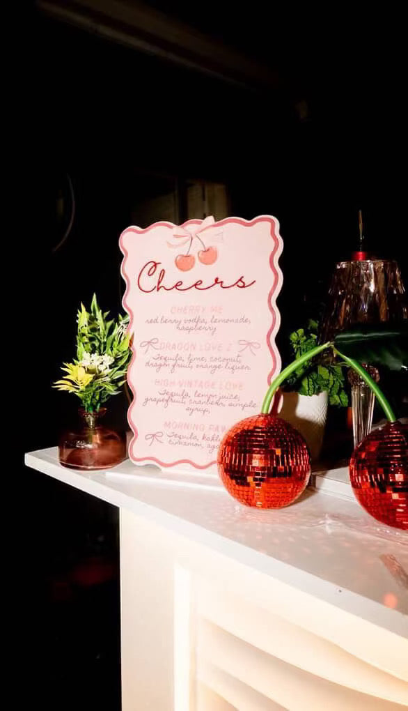 Cherry on top Menu