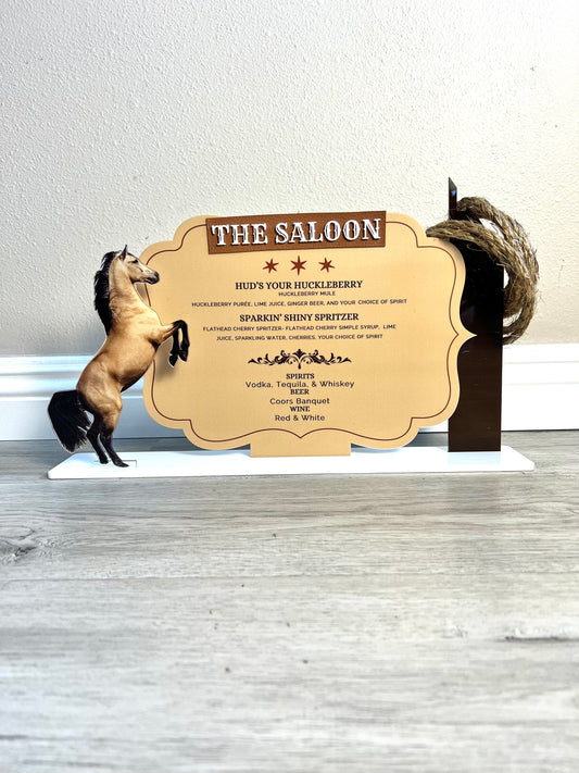 The Saloon Menu