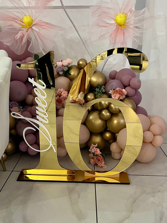 Mirrored Acrylic w/Wood backed Marquees