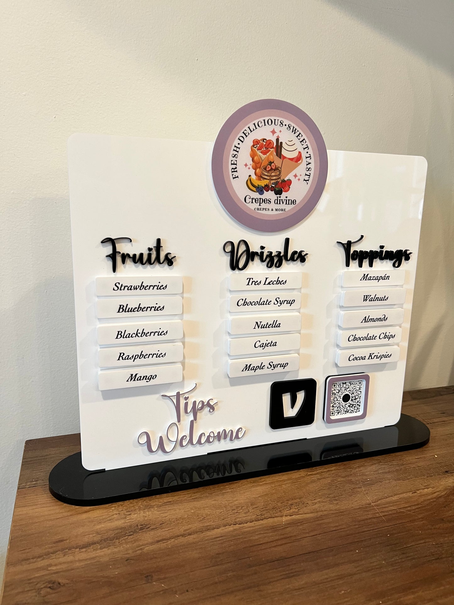 Large Magnetic Menu Business Sign