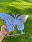 Custom Layered Acrylic Name Sign with Butterfly Design and Stand