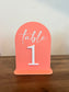 Custom Acrylic Table Number