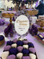 Double-Sided Dessert Station Sign | Floral UV Printed Tabletop Display