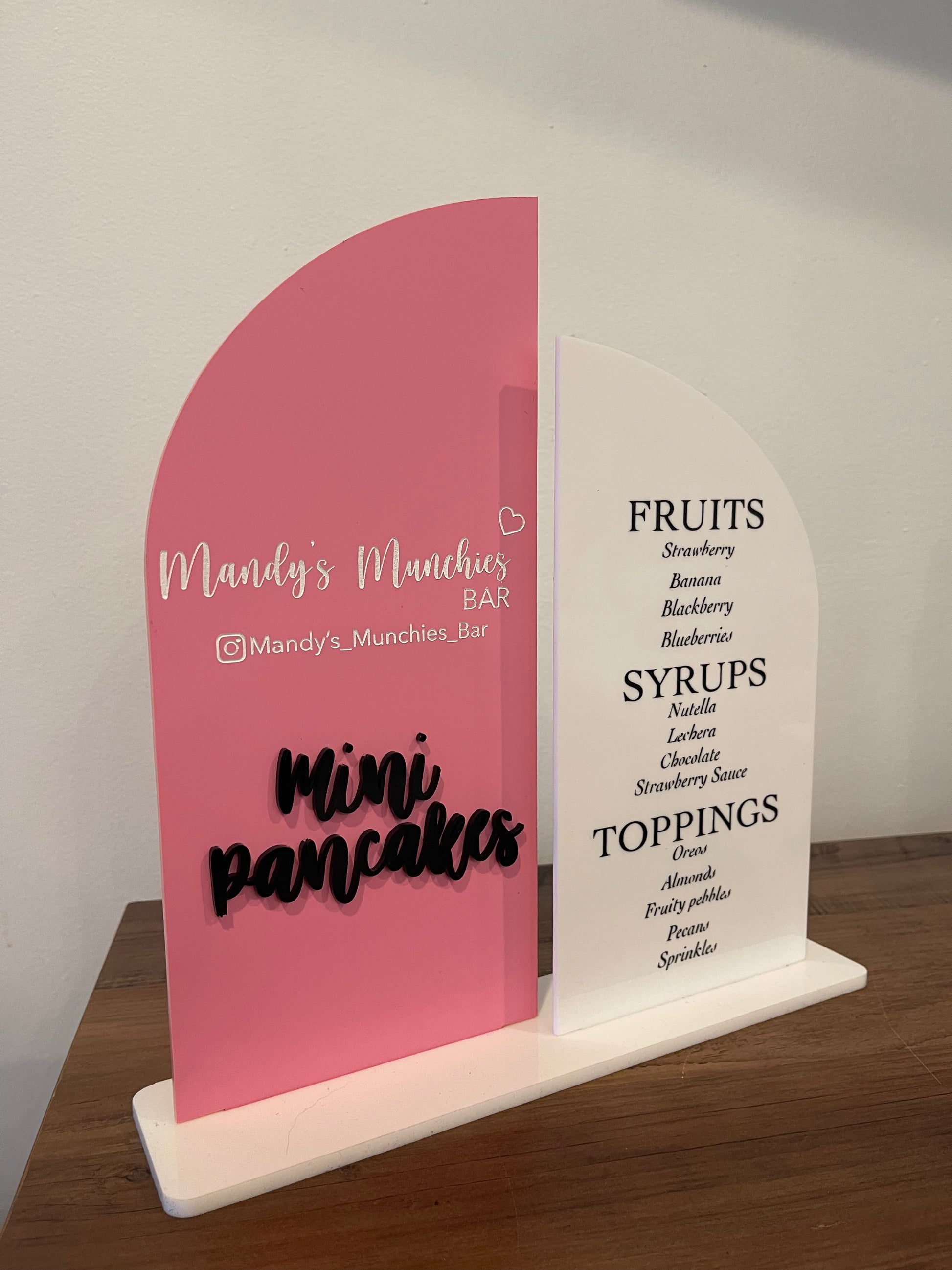 Branded Dessert two panel menu – LambsGarage