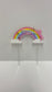 Personalized Rainbow Unicorn Acrylic Cake Topper I Custom Name Birthday Cake Decoration