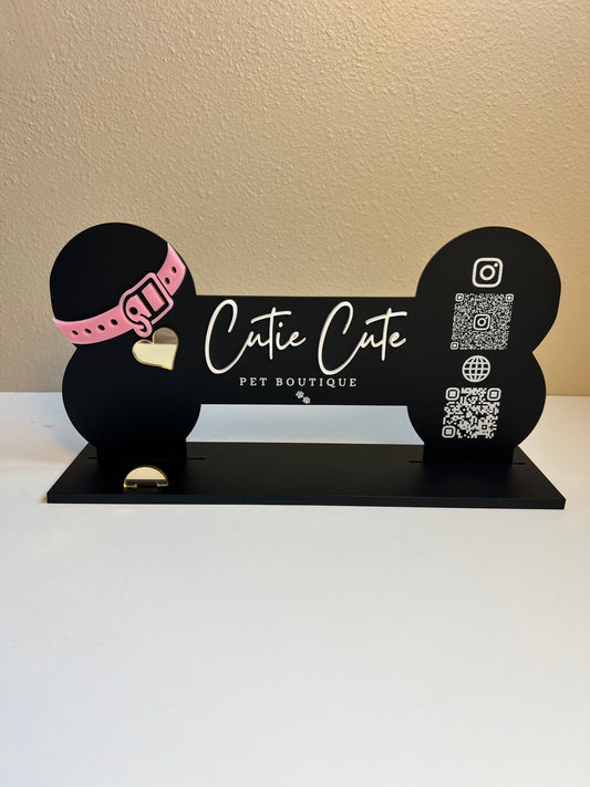 Custom Pet Boutique Business Sign