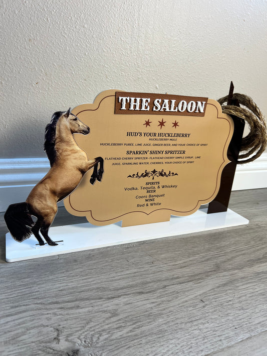 The Saloon Menu