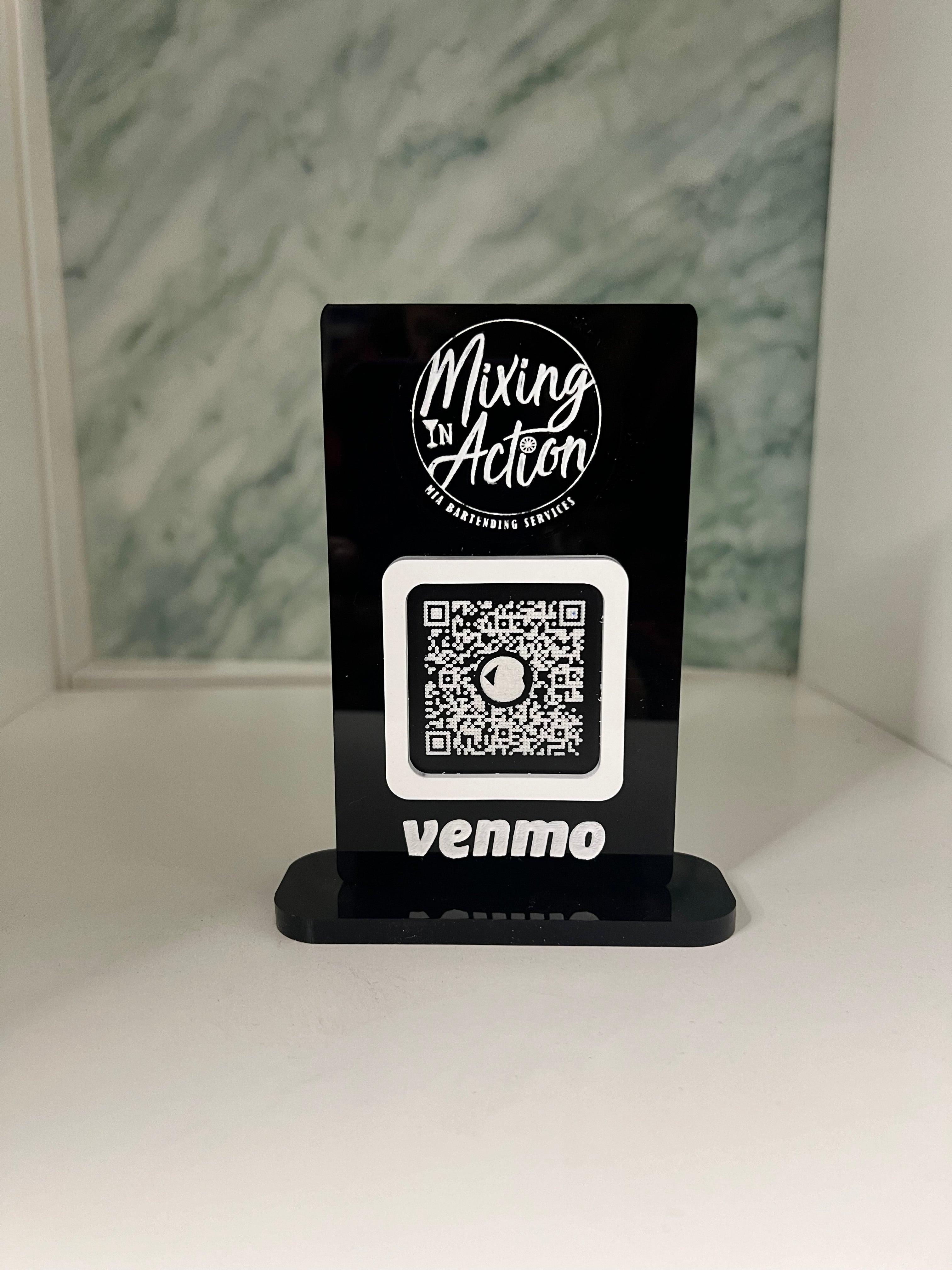 Custom Small Logo Sign with QR Code – Perfect for Business Branding ...