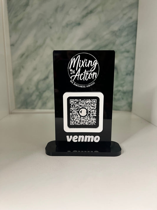 Custom Small Logo Sign with QR Code – Perfect for Business Branding