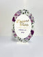 Double-Sided Dessert Station Sign | Floral UV Printed Tabletop Display