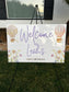Hot Air Balloon Welcome Sign