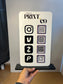 Vertical QR code Business Sign with UV Printed Logo