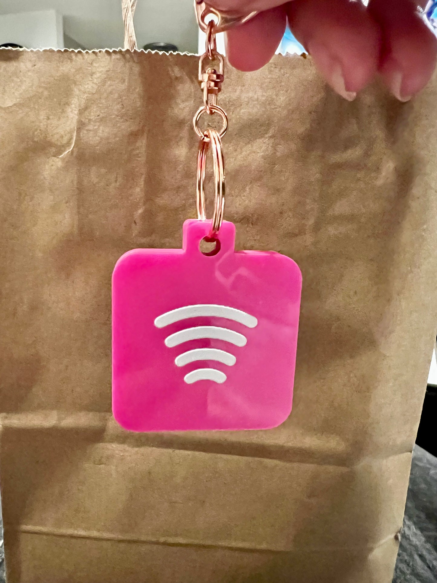 UV Printed NFC Tag Keychains