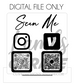 Scan Me QR Code Sign Laser Cut File- DIGITAL FILE NOT AN ACTUAL ITEM