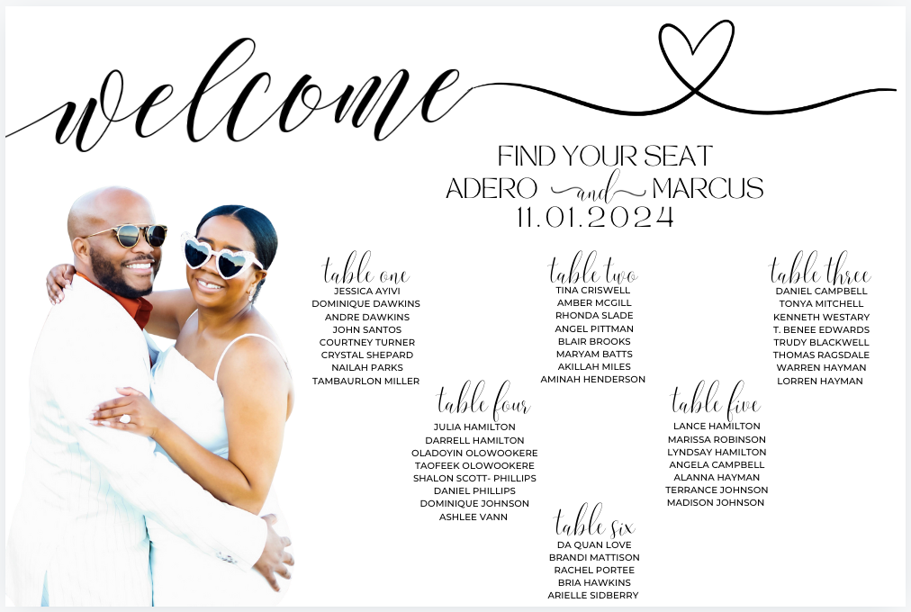 Seating Charts