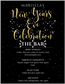 16x20 New Years Bar Menu