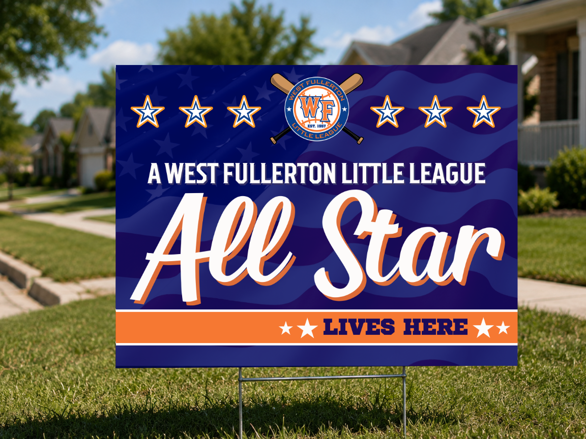 24X18" Custom All-Star Yard Sign