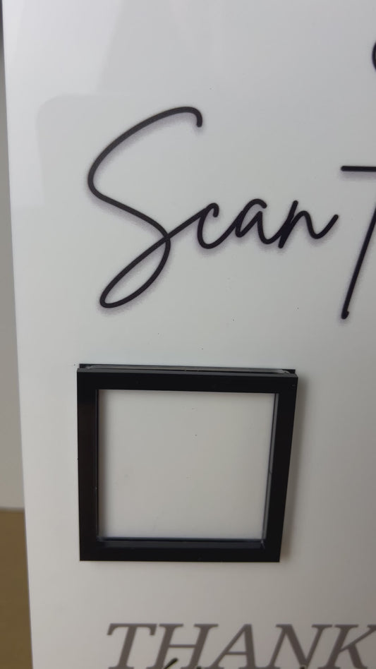 Scan to Pay DIY Acrylic Sign