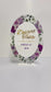 Double-Sided Dessert Station Sign | Floral UV Printed Tabletop Display